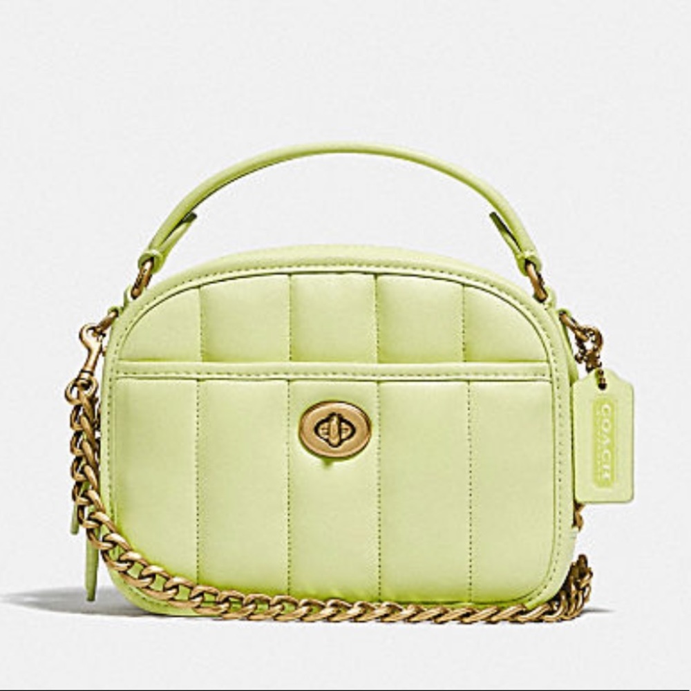 NWT Coach Lunchbox Top Handle With Quilting